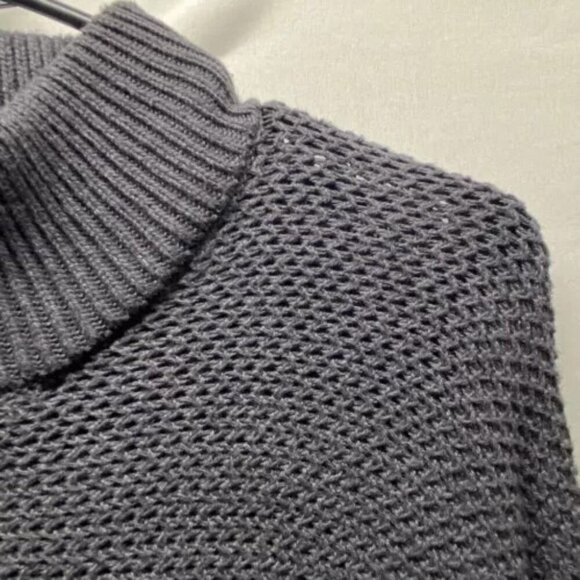 Calvin Klein Jeans Men's XL Sweater Dark Gray Half Zip Mock Neck CK Logo Zipper - Picture 5 of 14